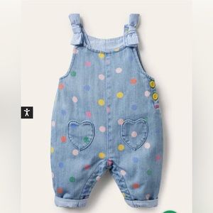 Baby Boden polka dot overalls 18-24 months